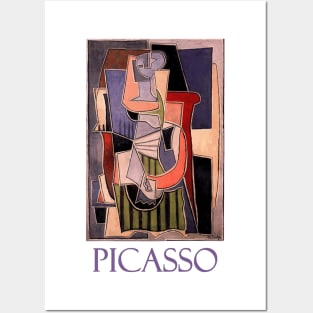 Woman Sitting in an Armchair (1920) by Pablo Picasso Posters and Art